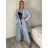 Sako dlhý rukáv dámske FERA (S/M/L ONE SIZE) TALIANSKA MÓDA IMPDY2624738/DU S/M/L tmavo modrá