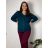 Sveter na knoflíky dlhý rukáv dámsky (L/XL/2XL ONE SIZE) TALIANSKÁ MÓDA IM723EVELINA/DUR béžová XL/2XL