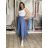 Nohavice volnočasové dámske HANNA (S/M/L ONE SIZE) TALIANSKA MÓDA IMSM26001237/DUR S/M/L svetlo modrá