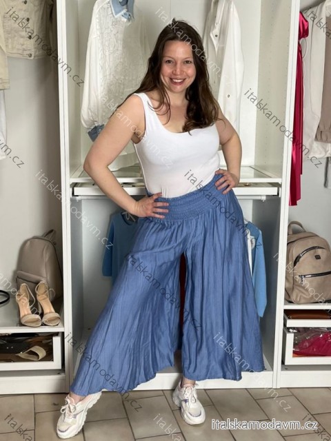 Nohavice volnočasové dámske HANNA (S/M/L ONE SIZE) TALIANSKA MÓDA IMSM26001237/DUR S/M/L svetlo modrá