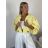 Bunda krátka oversize dlhý rukáv dámska HAIAT (S/M/L ONE SIZE) TALIANSKA MÓDA IMWCA26006/DUR S/M/L čierna