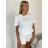 Tričko krátký rukáv dámské KARLA (S/M/L ONE SIZE) ITALSKÁ MÓDA IMPDY26YT001/DUR S/M/L Černá