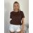 Tričko krátký rukáv dámské KARLA (S/M/L ONE SIZE) ITALSKÁ MÓDA IMPDY26YT001/DUR S/M/L Černá