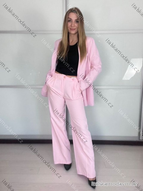 Sako dlouhý rukáv dámské (S/M/L ONE SIZE) ITALSKÁ MÓDA IMPLP2322020014/DU S/M/L růžová světlá