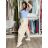 Nohavice outdoorové s opaskom dámske (S/M/L ONE SIZE) TALIANSKA MÓDA IM426111451/DUR S/M/L tmavo béžová
