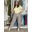 Nohavice outdoorové s opaskom dámske (S/M/L ONE SIZE) TALIANSKA MÓDA IM426111451/DUR S/M/L tmavo béžová