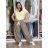 Nohavice outdoorové s opaskom dámske (S/M/L ONE SIZE) TALIANSKA MÓDA IM426111451/DUR S/M/L tmavo béžová