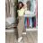 Nohavice outdoorové s opaskom dámske (S/M/L ONE SIZE) TALIANSKA MÓDA IM426111451/DUR S/M/L tmavo béžová