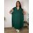 Šaty voľnočasové letné krátky rukáv dámske nadrozmer FRANCESCA (48/50/52 ONE SIZE) TALIANSKA MÓDA IM426106