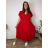 Šaty voľnočasové letné krátky rukáv dámske nadrozmer FRANCESCA (48/50/52 ONE SIZE) TALIANSKA MÓDA IM426106