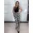 Kalhoty dlouhé letní dámské SAMBA (S/M/L ONE SIZE) ITALSKÁ MÓDA IMWHD260001-3/DUR S/M/L Černá