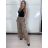 Kalhoty dlouhé letní dámské SAMBA (S/M/L ONE SIZE) ITALSKÁ MÓDA IMWHD260001-4/DUR S/M/L hnědá