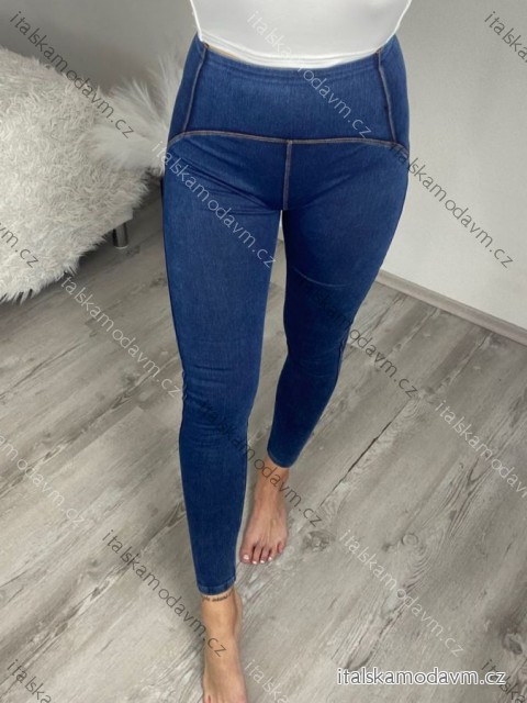 Džegíny dlhé push-up dámske (S-XL) TALIANSKA MÓDA IMM22FD533/DUR tmavo modrá L