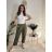 Kalhoty baggy dlouhé s knoflíky dámské (S/M ONE SIZE) ITALSKÁ MÓDA IMD24126