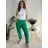 Kalhoty baggy dlouhé s knoflíky dámské (S/M ONE SIZE) ITALSKÁ MÓDA IMD24126