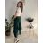 Kalhoty dlouhé bavlněné dámské (S/M/L/XL ONE SIZE) ITALSKá MODA IM4250023/DR zelená smaragdová S/M/L