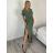Šaty letní krátký rukáv dámské IRINA (S/M/L ONE SIZE) ITALSKÁ MÓDA IMWBS260001/DUR S/M/L Černá