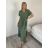 Šaty letní krátký rukáv dámské IRINA (S/M/L ONE SIZE) ITALSKÁ MÓDA IMWBS260001/DUR S/M/L Černá