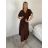 Šaty letní krátký rukáv dámské IRINA (S/M/L ONE SIZE) ITALSKÁ MÓDA IMWBS260001/DUR S/M/L Černá