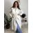 Kabát flaušový dlouhý dámský (S/M/L ONE SIZE) ITALSKÁ MÓDA IMM22SL5079A bordó