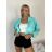 Bunda oversize dlouhý rukáv dámská (S/M/L ONE SIZE) ITALSKÁ MÓDA IMSM260042/DUR S/M/L žlutá