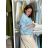 Bunda oversize dlouhý rukáv dámská KAILA (S/M/L/XL ONE SIZE) ITALSKÁ MÓDA IMC26081