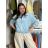 Bunda oversize dlouhý rukáv dámská KAILA (S/M/L/XL ONE SIZE) ITALSKÁ MÓDA IMC26081