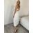Šaty dlhé letní dámske SUNA (S/M/L ONE SIZE) TALIANSKA MÓDA IMWKH26C2323/DUR S/M/L biela