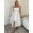 Šaty dlhé letní dámske SUNA (S/M/L ONE SIZE) TALIANSKA MÓDA IMWKH26C2323/DUR S/M/L biela