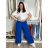 Nohavice letní s opaskom dámske TERNA (S/M/L ONE SIZE) TALIANSKA MÓDA IM426001356/DUR S/M/L svetlo béžová