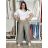 Nohavice letní s opaskom dámske TERNA (S/M/L ONE SIZE) TALIANSKA MÓDA IM426001356/DUR S/M/L svetlo béžová