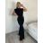 Souprava elegantní kalhoty dlouhé a Top  dámská (S/M/L ONE SIZE) ITALSKÁ MÓDA IMWGB260002/DUR S/M/L šedá