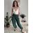 Kalhoty viskoza letní aladinky dámské (S/M/L ONE SIZE) ITALSKÁ MÓDA IM4260055/DUR modrá petrolejová S/M/L