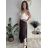 Nohavice letné háremky dlhé dámske (S/M/L ONE SIZE) TALIANSKA MÓDA IMD24199/DUR -   biela -   S / M