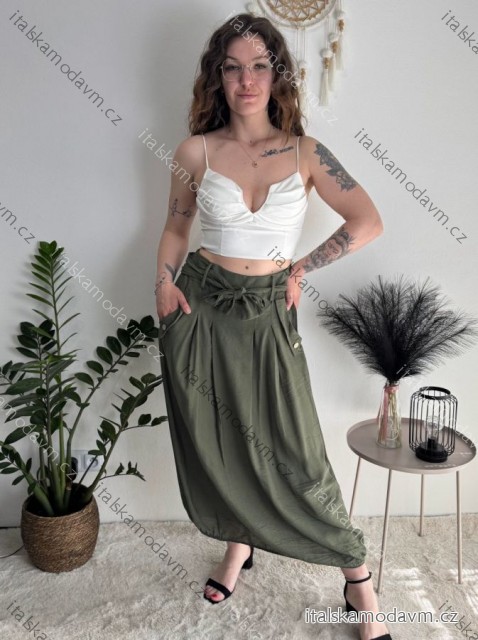 Sukně dlouhá letní dámská (S/M/L ONE SIZE) ITALSKÁ MÓDA IMSM26107