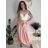 Sukňa dlhá letná dámska (S/M/L ONE SIZE) TALIANSKA MÓDA IMSM26107/DU béžová S/M/L
