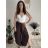 Nohavice letné zavinovací dlhé oversize dámske GINIE (S/M/L ONE SIZE) TALIANSKA MÓDA IMD24250/DU černá, S/M/L