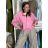 Bunda oversize dlouhý rukáv dámská KAILA (S/M/L/XL ONE SIZE) ITALSKÁ MÓDA IMC26081/DUR S/M/L světle modrá