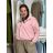 Bunda oversize dlouhý rukáv dámská KAILA (S/M/L/XL ONE SIZE) ITALSKÁ MÓDA IMC26081/DUR S/M/L světle modrá