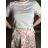 Tričko krátký rukáv dámské NELA (S/M/L ONE SIZE) ITALSKÁ MÓDA IMD26037/DUR S/M/L Černá