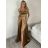 Šaty dlhé letné na ramienka dámske (XS/S/M ONE SIZE) TALIANSKA MÓDA IMPBB24B24780/DUR červená XS/S/M