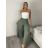Kalhoty lněné  volnočasové dámské MODI (S/M/L ONE SIZE) ITALSKÁ MÓDA IMSM26001236