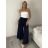 Kalhoty lněné  volnočasové dámské MODI (S/M/L ONE SIZE) ITALSKÁ MÓDA IMSM26001236