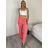 Kalhoty letní s páskem dámské TERNA  (S/M/L ONE SIZE) ITALSKÁ MÓDA IM426001356