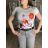 Tričko krátký rukáv dámské (S/M/L ONE SIZE) ITALSKÁ MÓDA IMM23BR2415-7/DUR S/M/L bílá