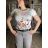 Tričko krátký rukáv dámské (S/M/L ONE SIZE) ITALSKÁ MÓDA IMM23BR2415-8/DUR S/M/L bílá