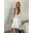 Šaty společenské, svatební elegantní bez rukávu krátké plesové dámské (M/L) ITALSKÁ MÓDA IMM26HB50119