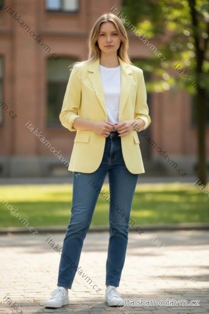 Sako elegantné 3/4 dlhý rukáv dámske (S/M/L ONE SIZE) TALIANSKA MÓDA IMD26074
