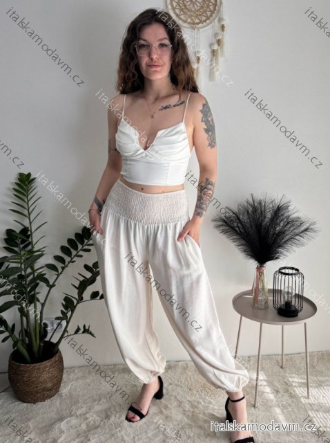 Nohavice viskoza letné aladinky dámske (S/M/L ONE SIZE) TALIANSKA MÓDA IM4260055