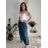 Kalhoty viskoza letní aladinky dámské (S/M/L ONE SIZE) ITALSKÁ MÓDA IM4260055